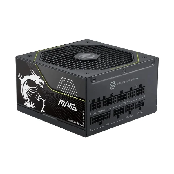 Fuente de Poder MSI MAG A1000PLS PCIE5 - 1000W - 80 PLUS Platinum - Modular - ATX