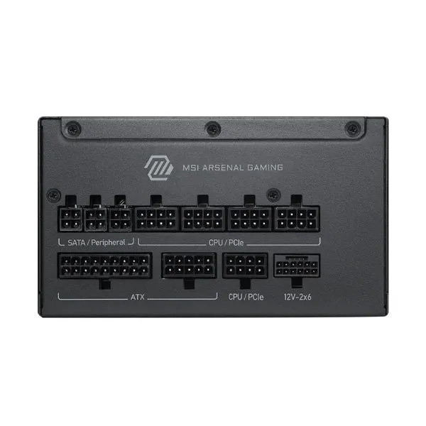 Fuente de Poder MSI MAG A1200PLS PCIE5 - 1200W - 80 PLUS Platinum - Modular - ATX