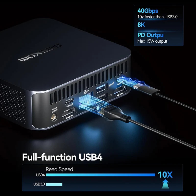 Mini PC GEEKOM GT12 Pro 32 GB RAM 1 TB SSD, con i7-12650H y Windows 11 Pro