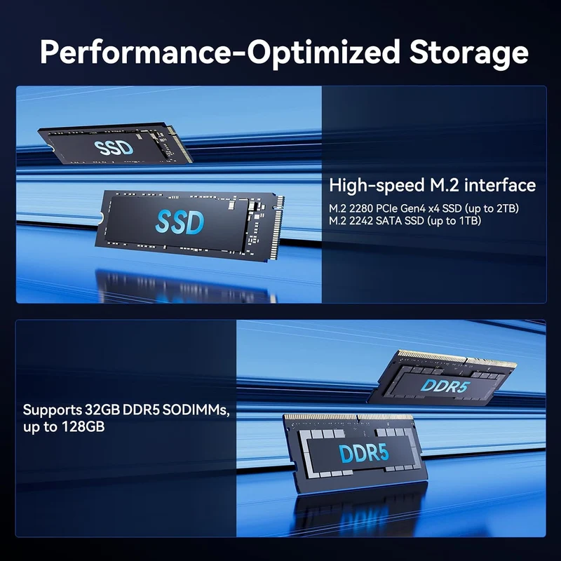 Mini PC GEEKOM GT1 Mega 32 GB RAM 2 TB SSD, con U9-185H y Windows 11