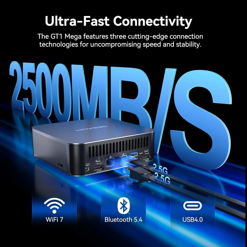 Mini PC GEEKOM GT1 Mega 32 GB RAM 2 TB SSD, con U9-185H y Windows 11