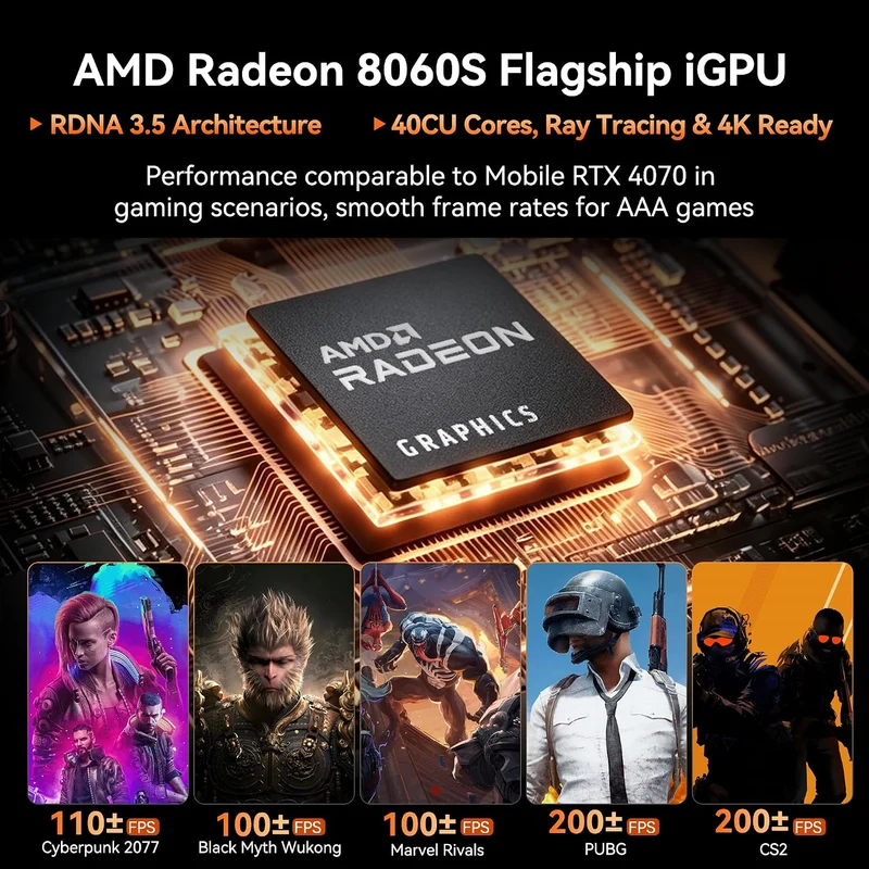 Mini PC GEEKOM A9 Mega 64 GB RAM, con AMD Ryzen AI MAX+388 y Windows 11 Pro