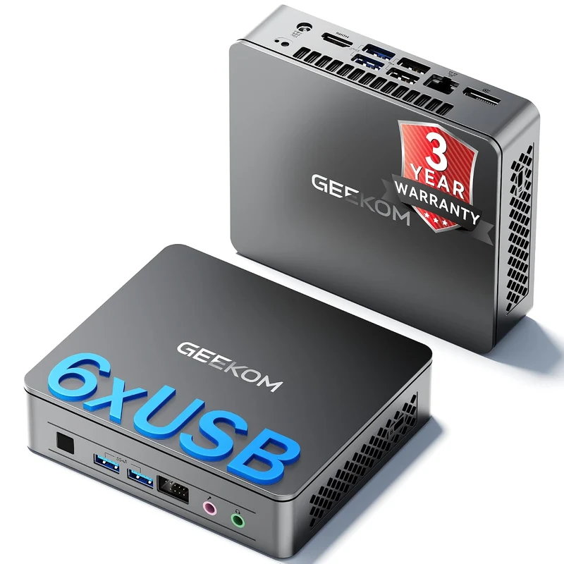 Mini PC GEEKOM Air12 8 GB RAM 256 GB SSD, con Intel N95