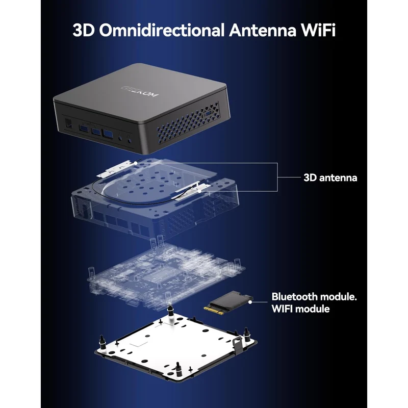 Mini PC GEEKOM Air12 8 GB RAM 256 GB SSD, con Intel N95