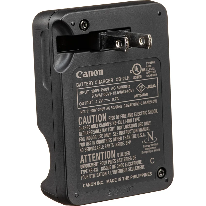 Cargador Canon CB-2LH para NB-13L Li-Ion