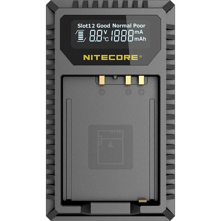 Cargador Nitecore FX1 Dual-Slot USB Travel para FUJIFILM NP-W126 & NP-W126S
