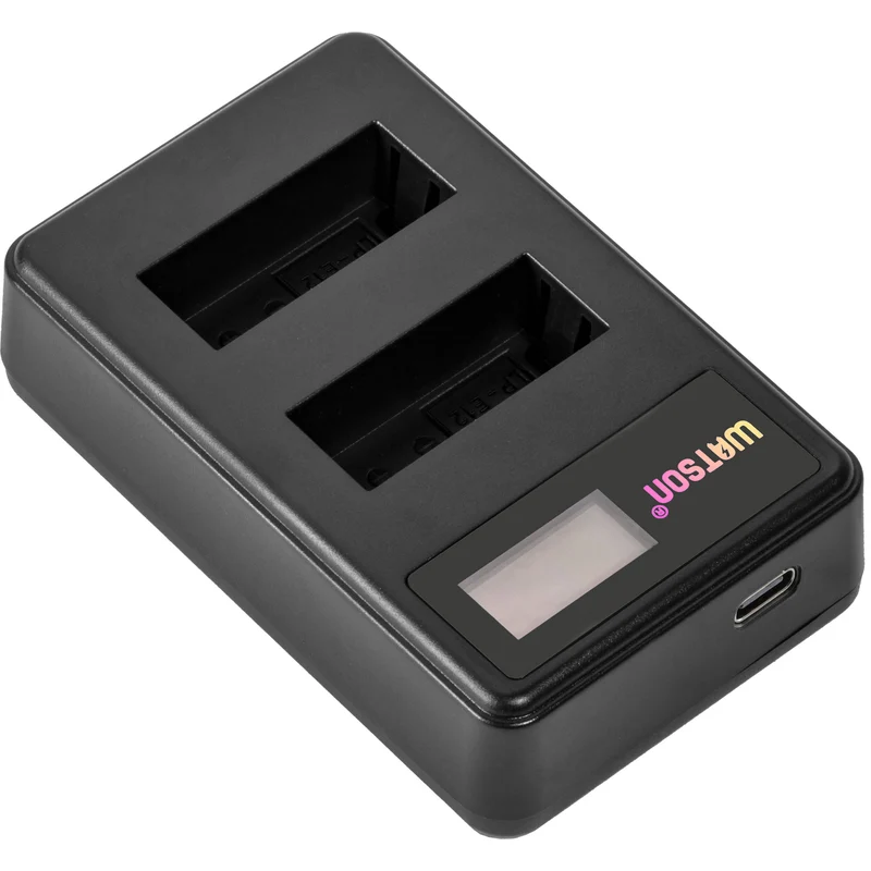 Cargador Watson Mini Duo USB-C para Canon LP-E12