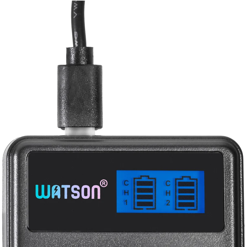 Cargador Watson Mini Duo USB-C para Canon LP-E12