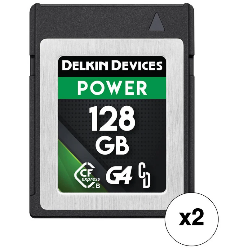 Tarjeta Delkin Devices 128GB POWER CFexpress Type B (2-Pack)