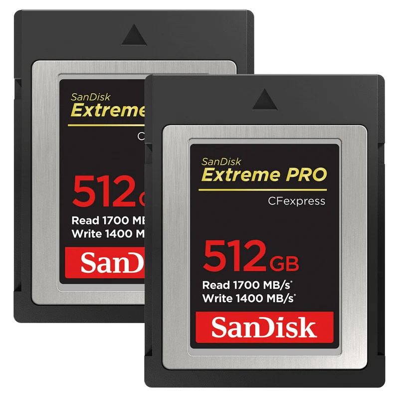 Tarjeta SanDisk 512GB Extreme PRO CFexpress Type B (2-Pack)