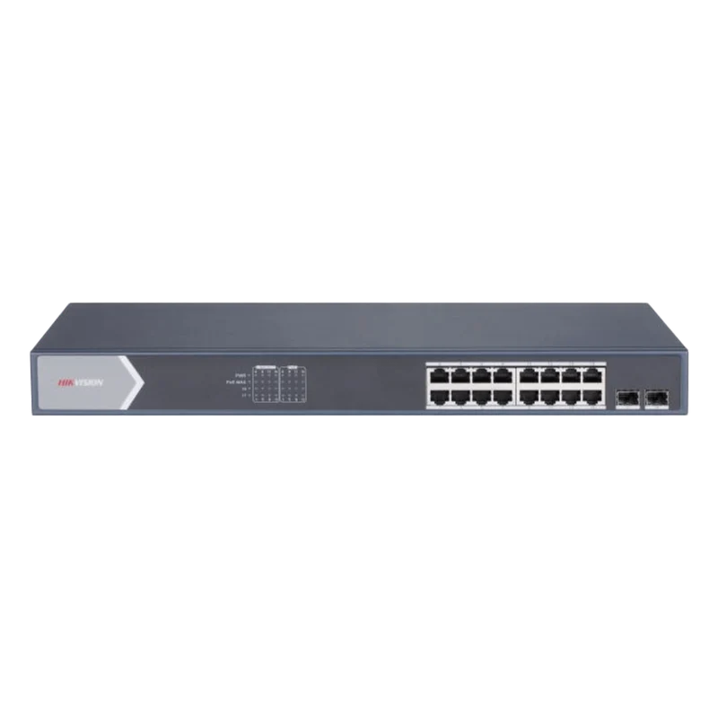 Switch Hikvision Smart Managed DS-3E1518P-SI 16 Puertos PoE+ Gigabit