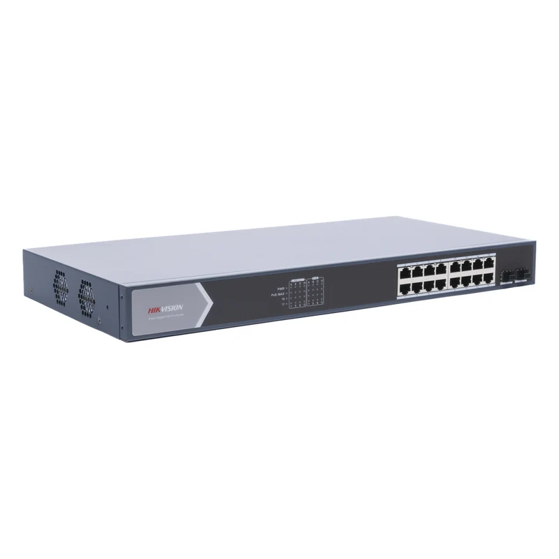 Switch Hikvision Smart Managed DS-3E1518P-SI 16 Puertos PoE+ Gigabit