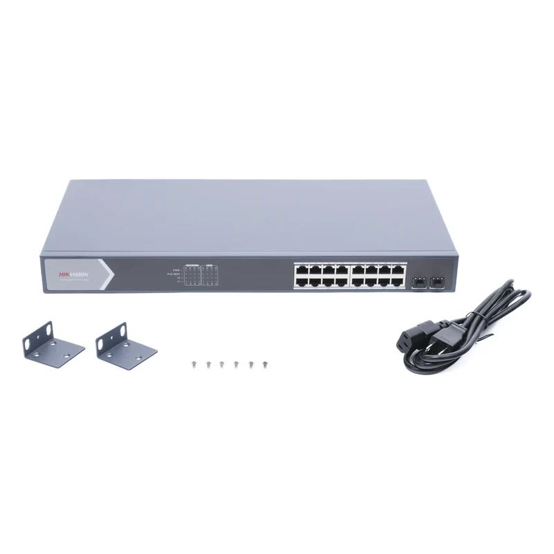 Switch Hikvision Smart Managed DS-3E1518P-SI 16 Puertos PoE+ Gigabit