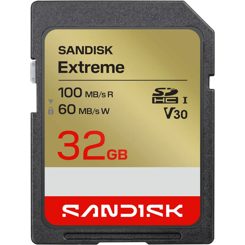 Tarjeta SanDisk 32GB Extreme UHS-I SDHC (3-Pack)