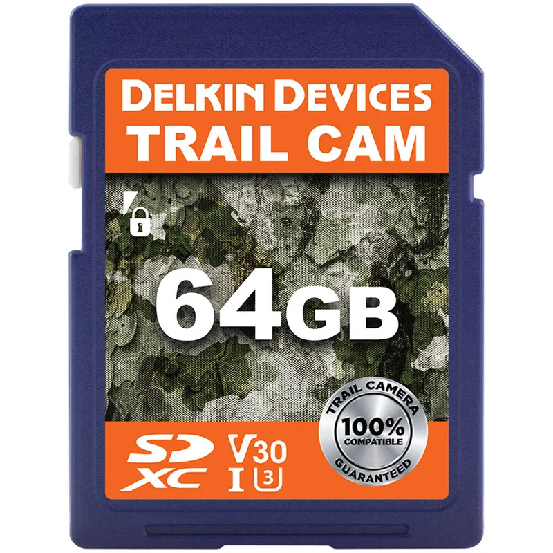 Tarjeta Delkin Devices 64GB Trail Cam UHS-I SDXC