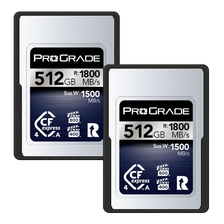 Tarjeta CFexpress Type A ProGrade Digital 512GB CFexpress 4.0 Type A Iridium (2-Pack)