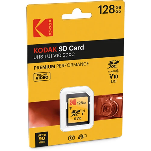 Tarjeta Kodak 128GB Premium Performance UHS-I SDXC
