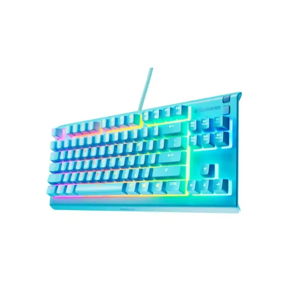 Teclado Gaming SteelSeries Apex 3 TKL RGB Azul Resistente al Agua