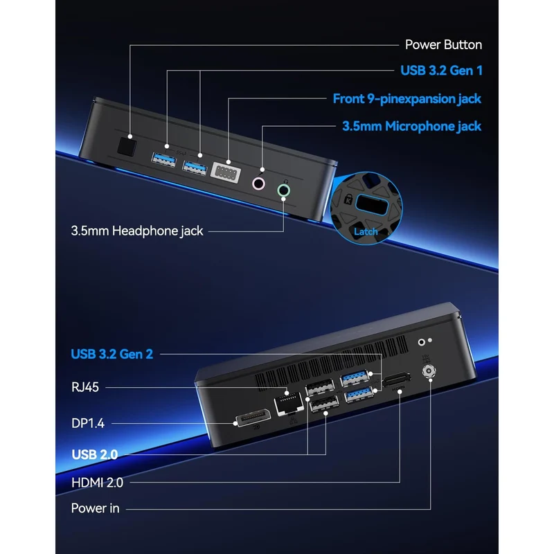 Mini PC GEEKOM Air12 8 GB RAM 256 GB SSD, con Intel N95 y Windows 11