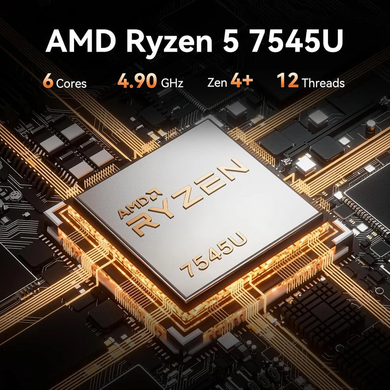 Mini PC GEEKOM A7 16 GB RAM 500 GB SSD, con Ryzen 5 7545U