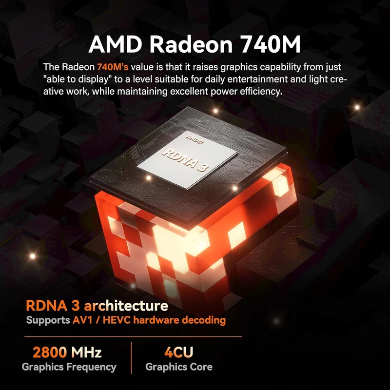 Mini PC GEEKOM A7 16 GB RAM 500 GB SSD, con Ryzen 5 7545U