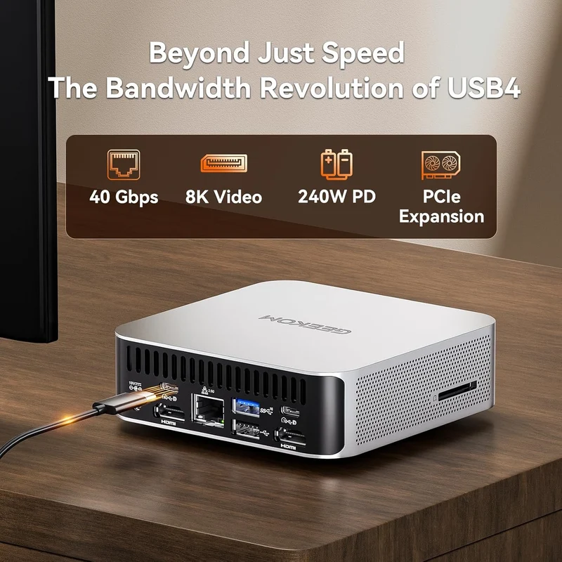 Mini PC GEEKOM A7 16 GB RAM 500 GB SSD, con Ryzen 5 7545U