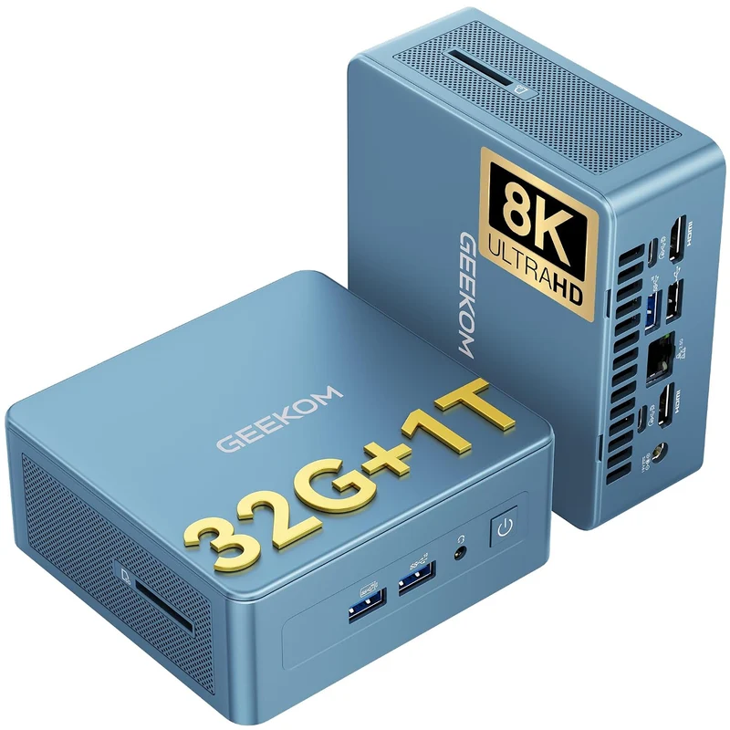 Mini PC GEEKOM IT13 32 GB RAM 1 TB SSD, con Intel Core Ultra 7 356H