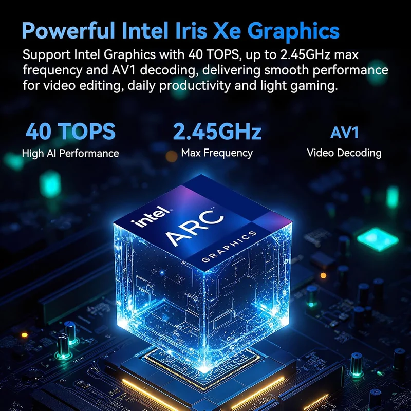 Mini PC GEEKOM IT13 32 GB RAM 1 TB SSD, con Intel Core Ultra 7 356H