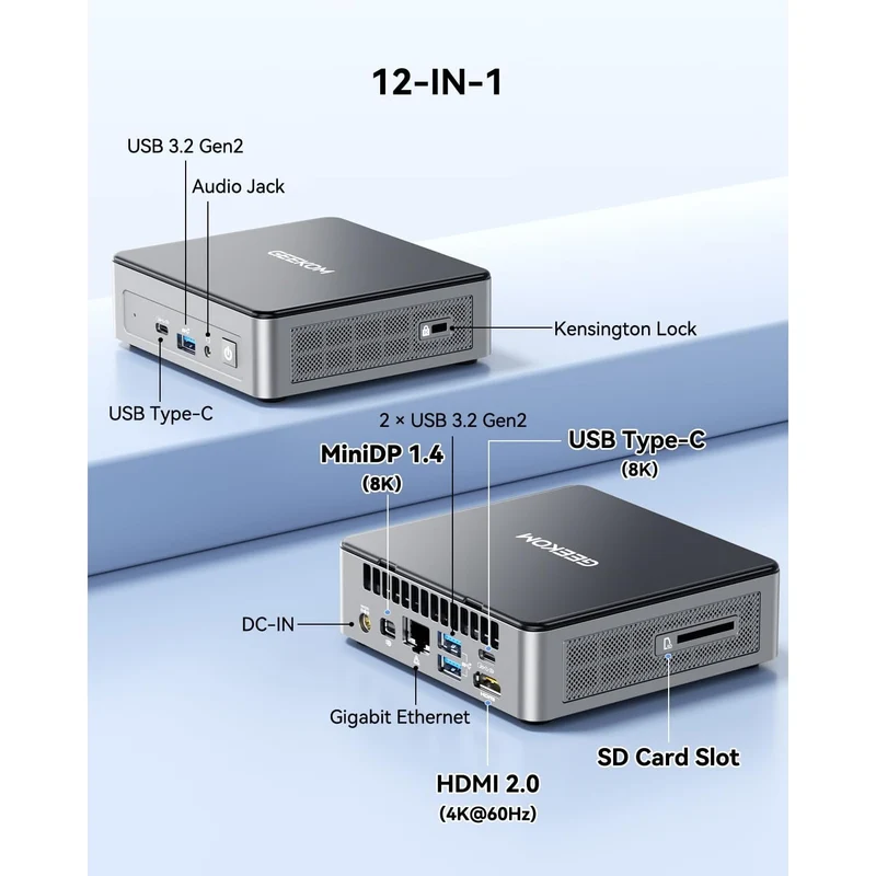 Mini PC GEEKOM Air12 16 GB RAM, con Intel Pentium 7505