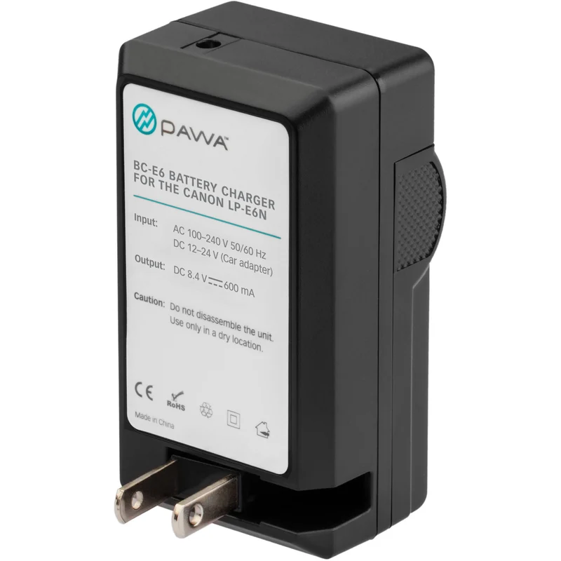 Cargador Pawa Compact para Canon LP-E6, LP-E6N, y LP-E6NH Type