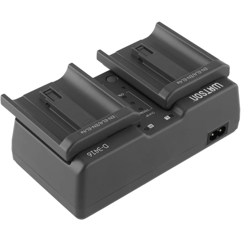 Cargador Watson Duo para EN-EL18, EN-EL18a, EN-EL18b, y EN-EL18c y EN-EL4-Series recargables