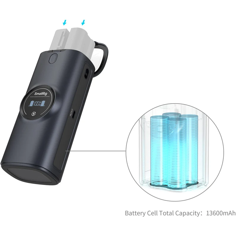 Cargador SmallRig EN-EL15C Power Bank 2 bahías Case