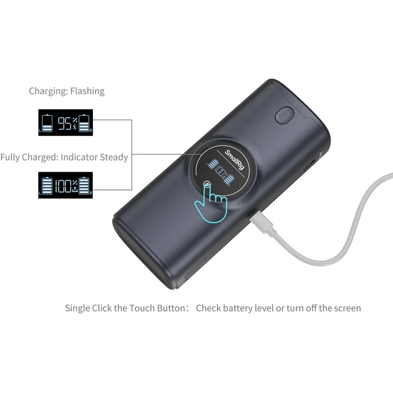 Cargador SmallRig EN-EL15C Power Bank 2 bahías Case