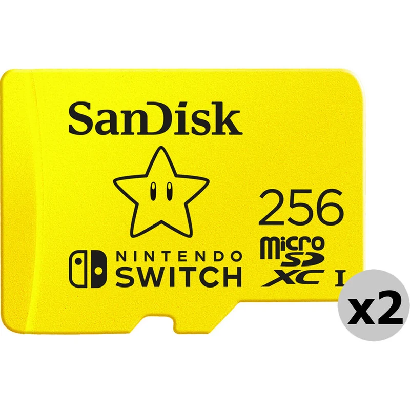 Tarjeta SanDisk 256GB UHS-I microSDXC para the Nintendo Switch (2-Pack)