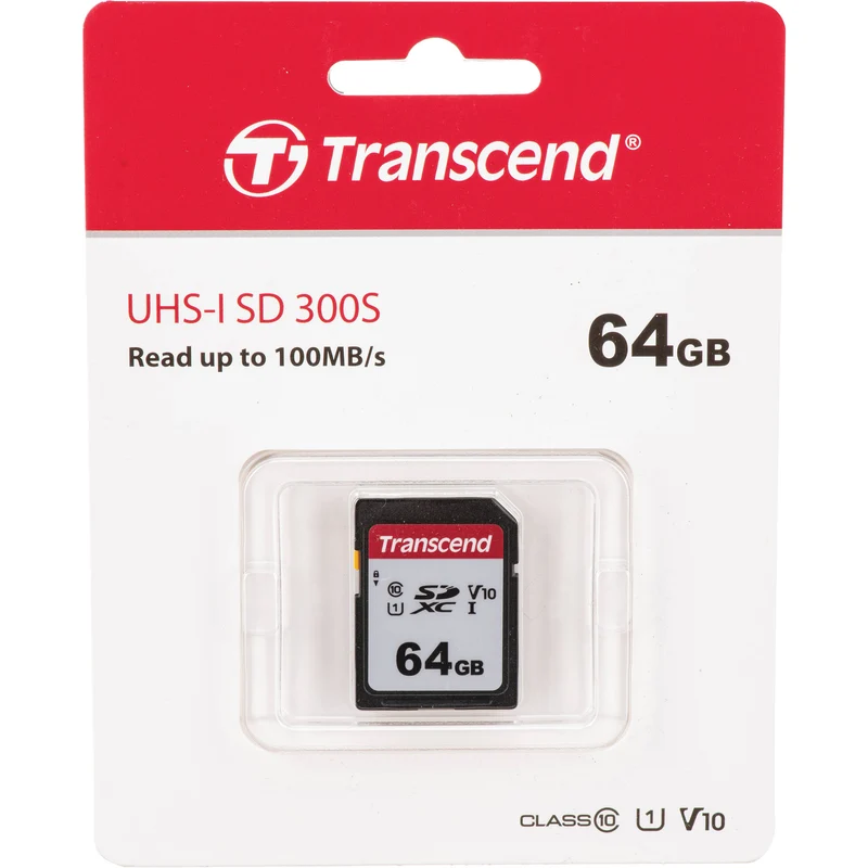 Tarjeta Transcend 64GB 300S UHS-I SDXC (2-Pack)