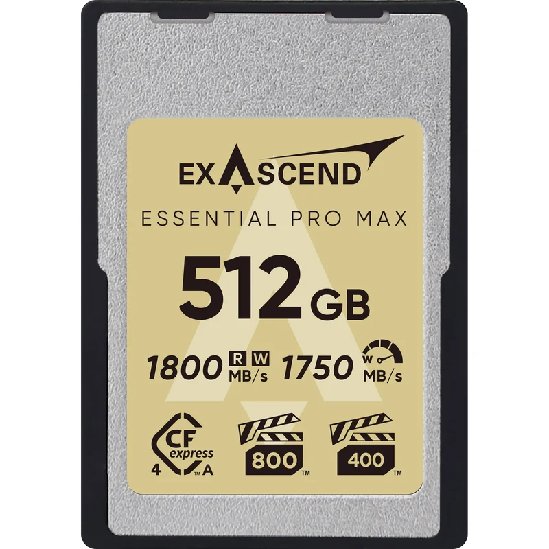 Tarjeta CFexpress Type A Exascend 512GB Essential Pro Max CFexpress 4.0 Type A
