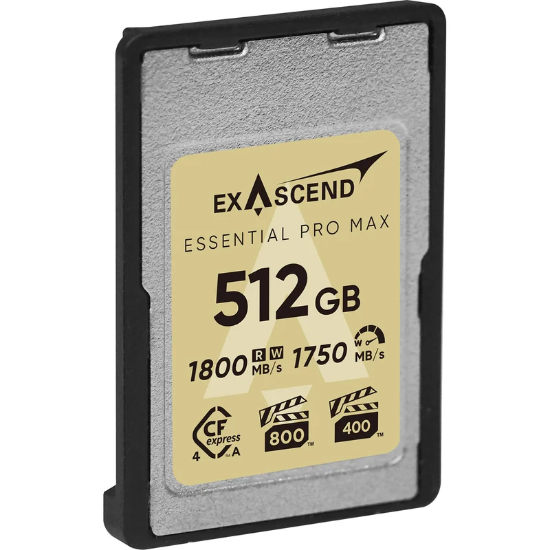 Tarjeta CFexpress Type A Exascend 512GB Essential Pro Max CFexpress 4.0 Type A