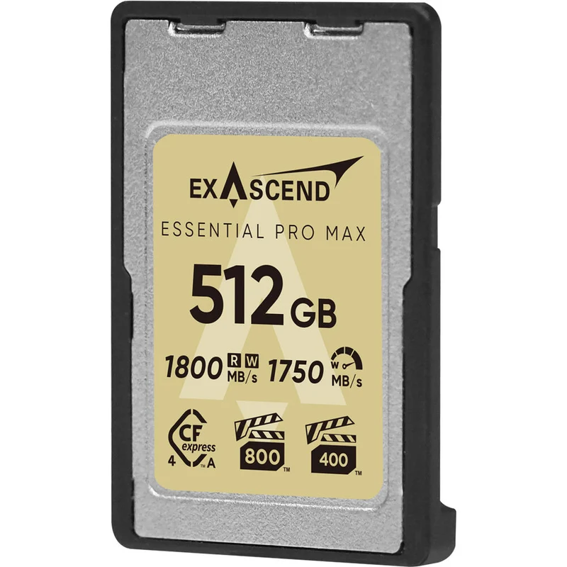Tarjeta CFexpress Type A Exascend 512GB Essential Pro Max CFexpress 4.0 Type A