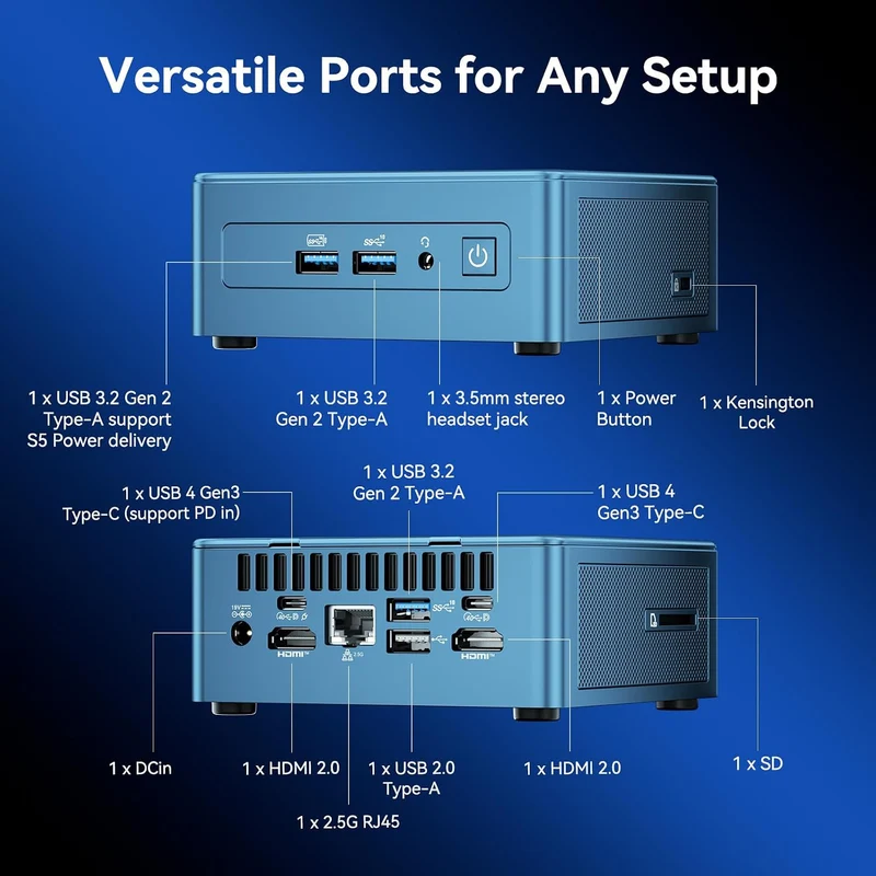 Mini PC GEEKOM IT12 16 GB RAM 512 GB SSD, con Ultra 5-125U