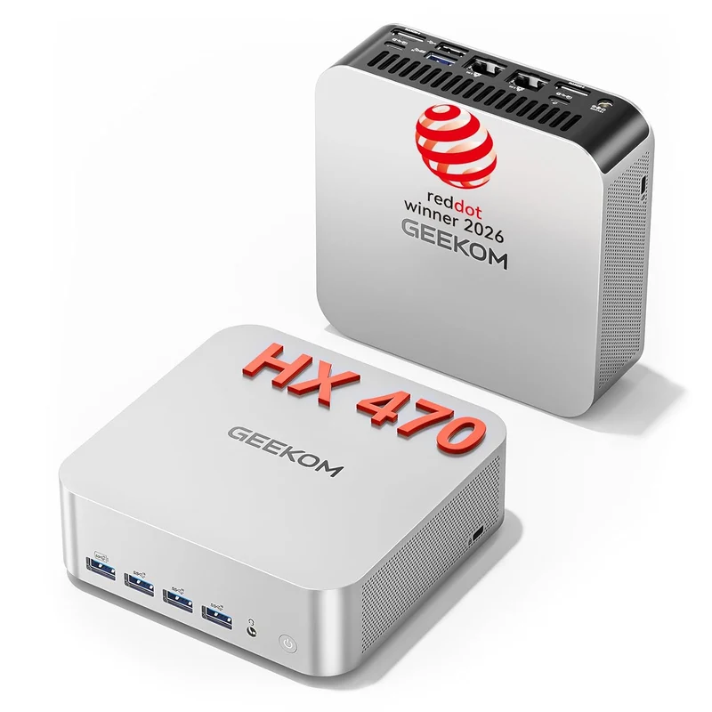 Mini PC GEEKOM A9 Max 32 GB RAM 2 TB SSD, con AMD Ryzen AI9 HX470