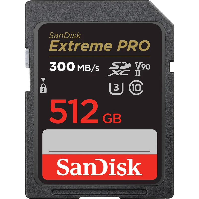 Tarjeta SanDisk 512GB Extreme PRO UHS-II SDXC (3-Pack)