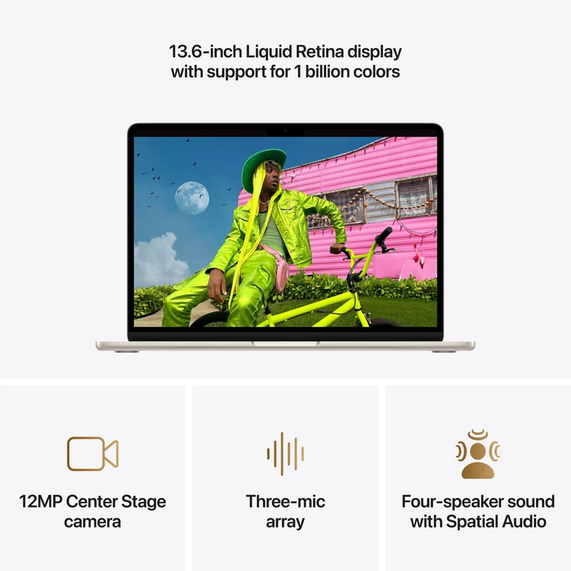 Laptop Apple MacBook Air 13", Apple M5, 16GB, 512 GB SSD