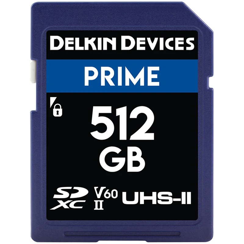 Tarjeta Delkin Devices 512GB PRIME UHS-II SDXC