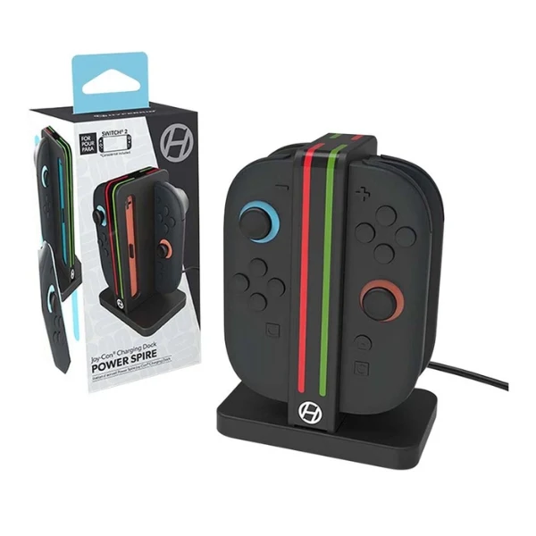 Dock de Carga Power Spire para Joy-Con 2 - Hyperkin - M07718 - Negro