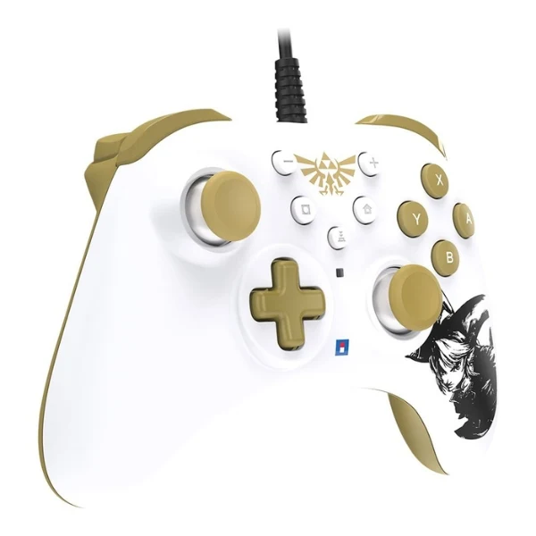 Control Cableado HORIPAD Turbo para Nintendo Switch - The Legend of Zelda - 810050911931 - Blanco