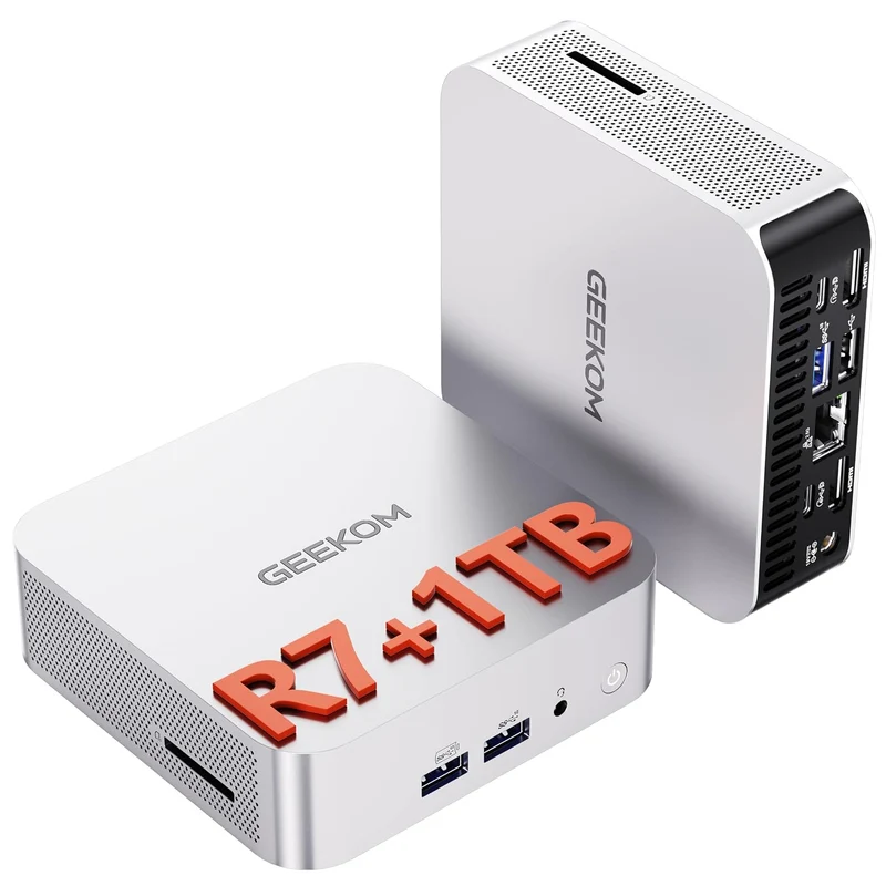 Mini PC GEEKOM A6 16 GB RAM 1 TB SSD, con Ryzen 7 6800H y Windows 11