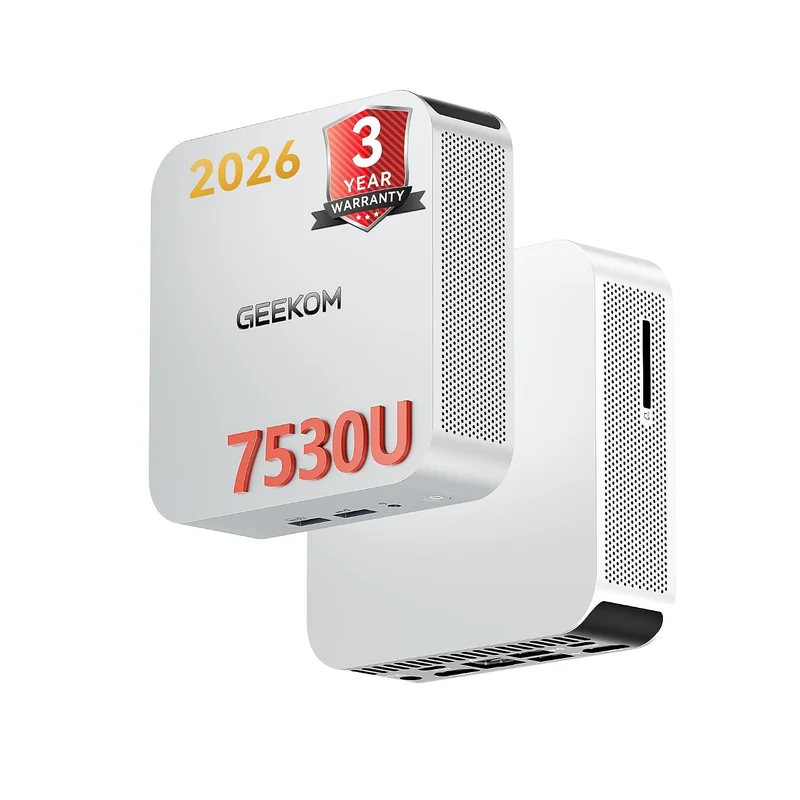 Mini PC GEEKOM A5 Pro 16 GB RAM 1 TB SSD, con AMD Ryzen5 7530U