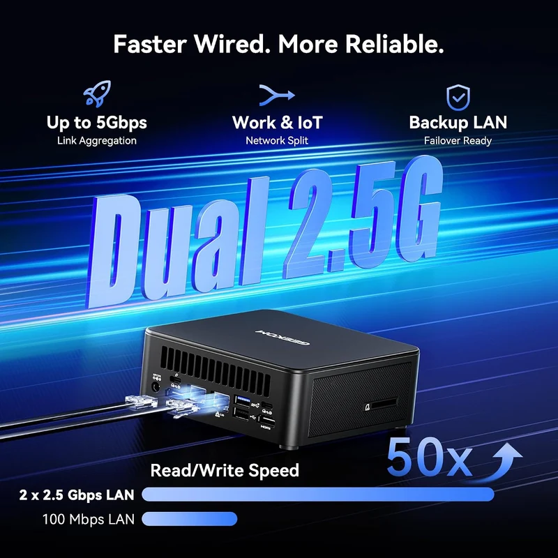 Mini PC GEEKOM IT13 Max 16 GB RAM 1 TB SSD, con Intel Core Ultra 9 185H