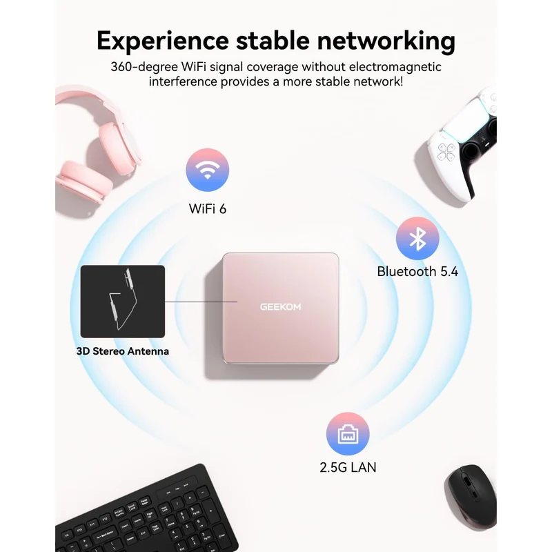 Mini PC GEEKOM A5 16 GB RAM 500 GB SSD, con Ryzen7 7730U