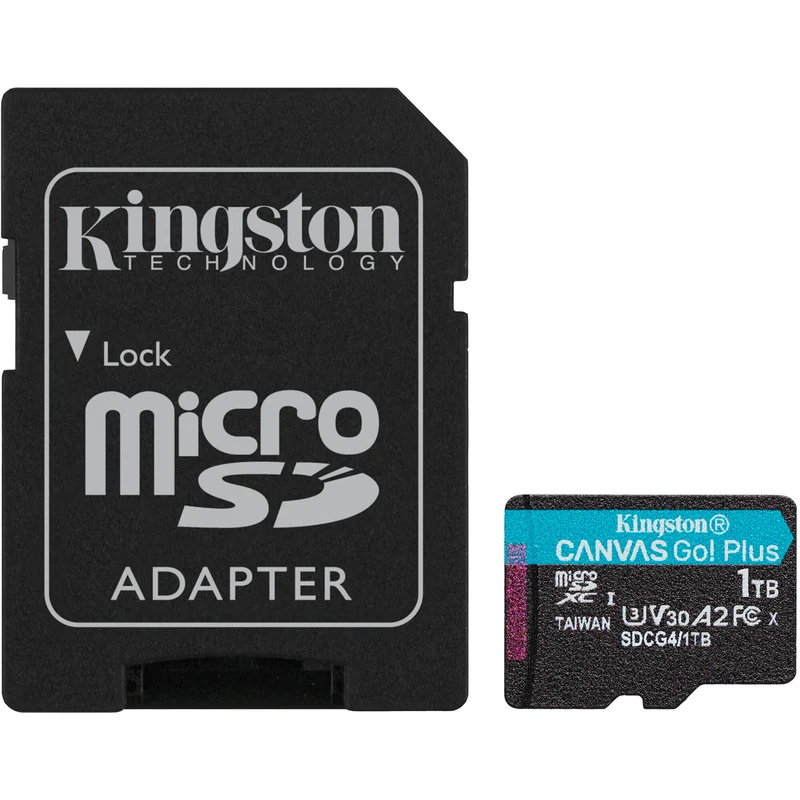 Tarjeta Kingston 1TB Canvas Go! Plus UHS-I microSDXC con SD Adapter